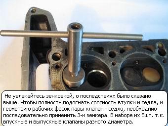 Шарошить седла клапанов Шарошить седла клапанов